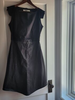 Skunkfunk Black Cap-Sleeve Mini Dress